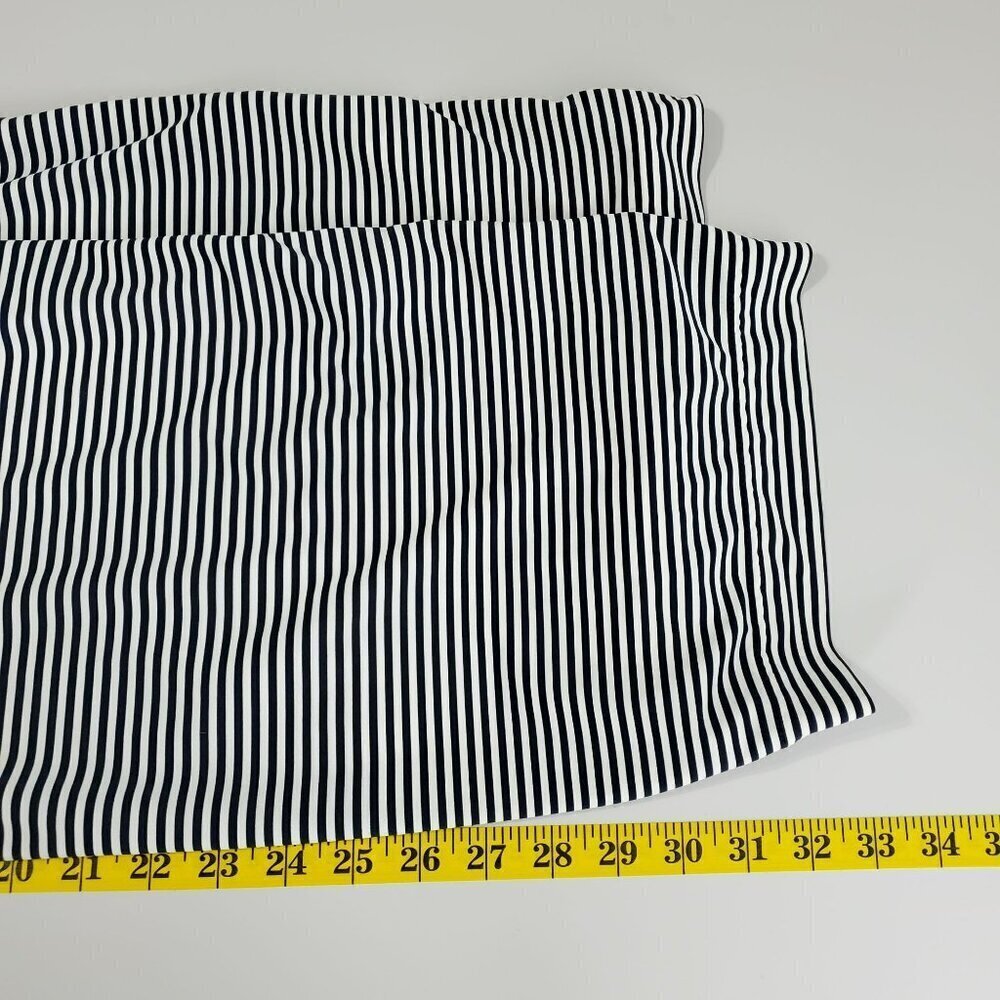 FootJoy Mens Golf Polo Size M Blue White Striped Short Sleeve Button LOGO - Picture 9 of 9